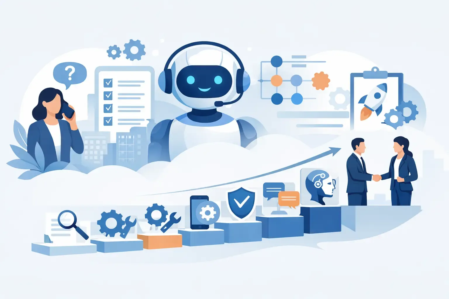 AI telefonos ügyintézés bevezetése 7 lépésben