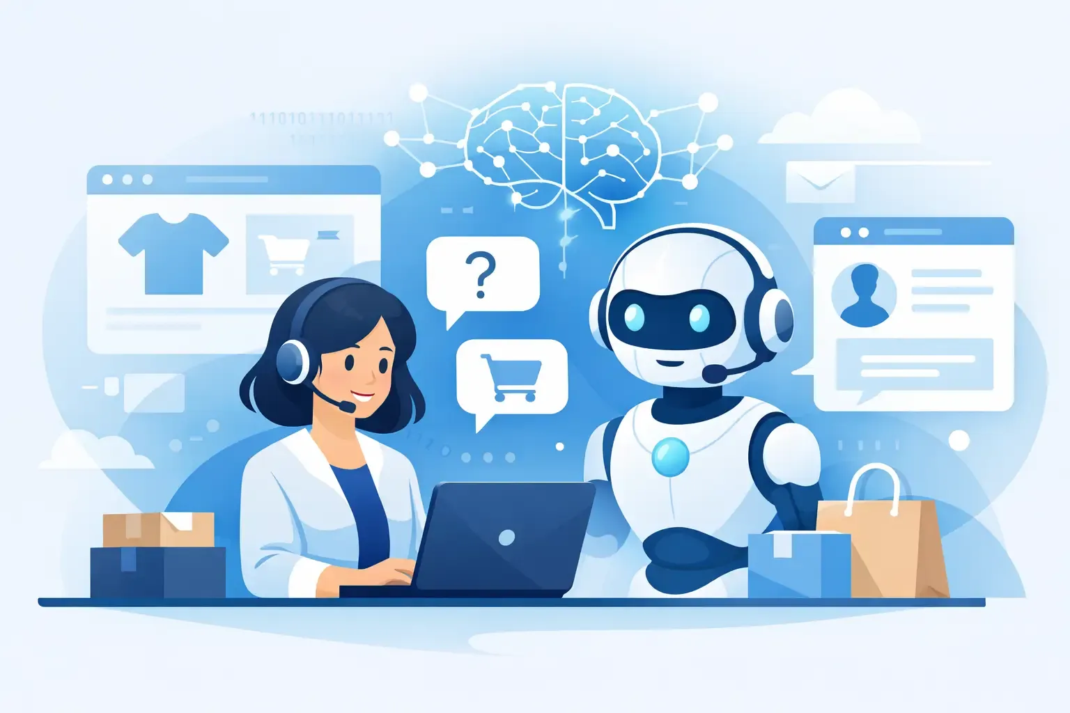AI válaszkezelés webáruház ügyfélszolgálaton