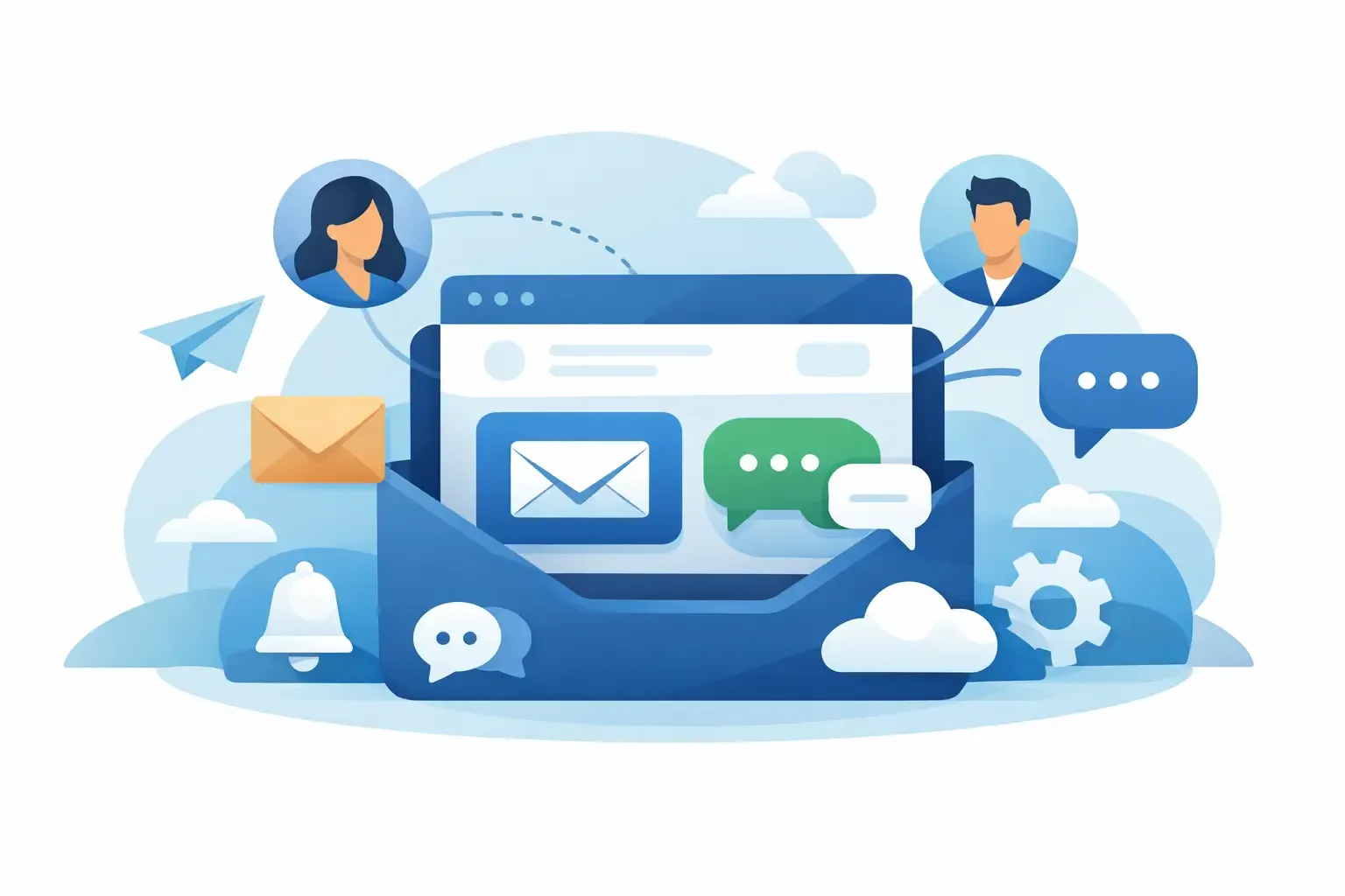 E-mail és chat egy rendszerben, egy közös inboxban