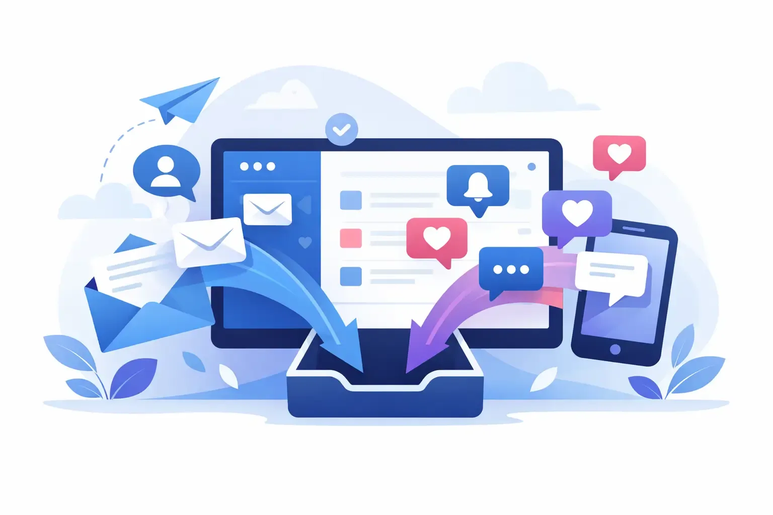 Email és social inbox összevonása egy helyen